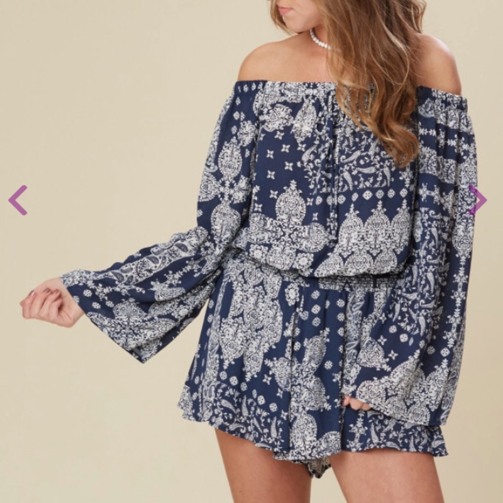 Altar’d State Laurencia Two Piece Romper Set